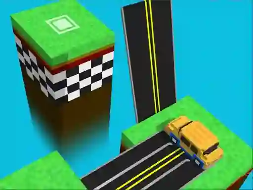 Joc Blocky Taxy ZigZag en línia