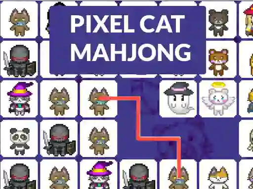 Joc Pixel cat mahjong en línia