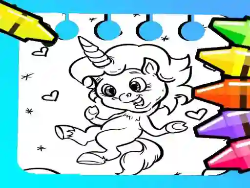 Joc Magical Unicorn Coloring Pages en línia