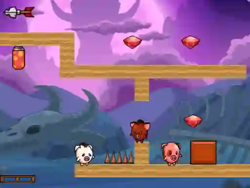 Joc Pig Bros Adventure en línia