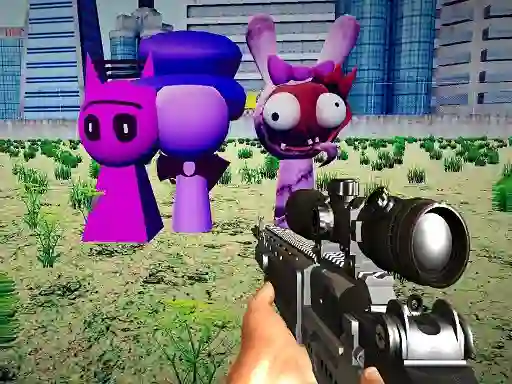 Joc Sprunki Sniper Squid Game en línia