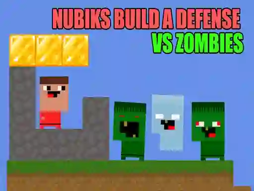 Joc Nubiks build a defense vs zombies en línia
