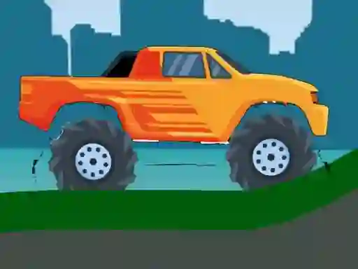 Joc Monster Truck Hill Driving 2D en línia
