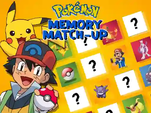 Joc Pokemon Memory Match-Up en línia