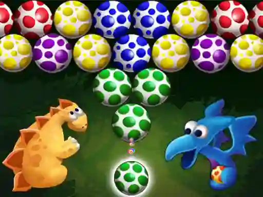 Joc Dino Eggs Bubble Shooter en línia