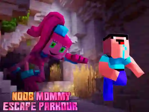 Joc Noob Mommy Escape Parkour en línia