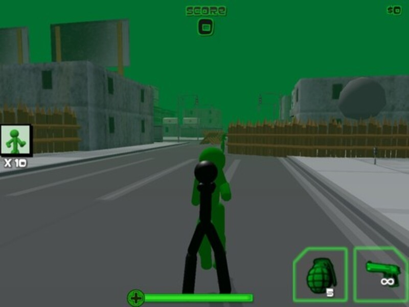 Joc Stickman Zombie disparant 3D en línia