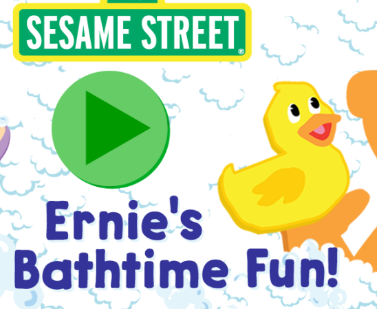 Joc 123 Sesame Street: Ernie's Bathtime Fun en línia