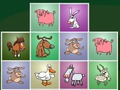 Joc Animals de granja que coincideixen amb els trencaclosques  en línia