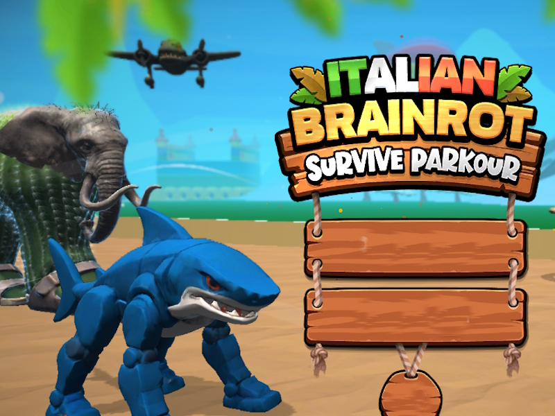 Joc Brainrot italià sobreviu al Parkour en línia