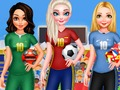 Joc BFF Princess Vote for Football 2018 en línia
