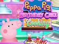 Joc Cuina de pastís d'aniversari Peppa Pig  en línia