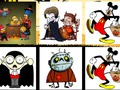 Joc Halloween: dibuixos animats  en línia