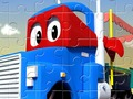 Joc Cotxes City Trucks Jigsaw  en línia