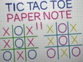 Joc Tic Tac Toe Paper Note II en línia