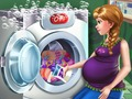 Joc Dia de la bugada princesa embarassada  en línia
