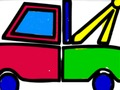 Joc Tornada a l'escola: pintura de camions  en línia