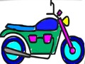Joc Tornar a l'escola: pintar motos  en línia