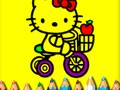Joc De tornada a l'escola: Sweet Kitty per pintar  en línia