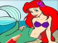 Joc Princesa de sirena per pintar joc  en línia