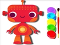 Joc De tornada a l'escola: Robot Coloring Book  en línia