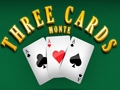 Joc Tres cartes monte  en línia