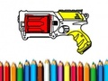 Joc Tornada a l'escola: llibre per pintar de Nerf  en línia