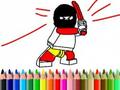 Joc Tornada a l'escola: llibre per pintar d'herois  en línia