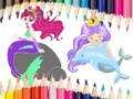 Joc Llibre per pintar de sirena  en línia