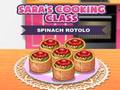 Joc Classe de cuina de la Sara Rotolo d'espinacs  en línia