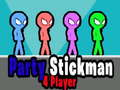 Joc Party Stickman 4 jugador en línia