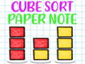 Joc Cub Ordenar Paper Nota  en línia