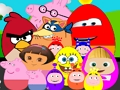 Joc Ous de personatges de dibuixos animats famosos  en línia