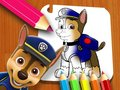 Joc Patrulla Canina: llibre per pintar  en línia
