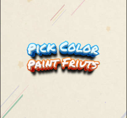 Joc Trieu fruites de pintura de colors  en línia