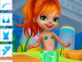 Joc Vesteix a una nina de paper de sirena  en línia