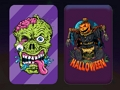 Joc Memòria dels monstres de Halloween  en línia