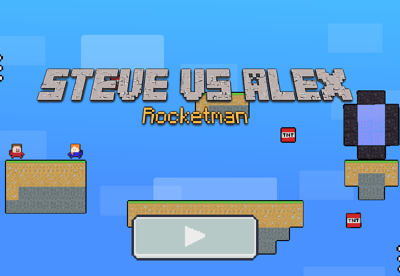 Joc Steve contra Alex Rocketman  en línia