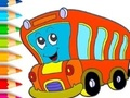 Joc Llibre per pintar: Autobús  en línia