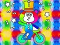 Joc Llibre per pintar: Monkey Rides Monocycle  en línia