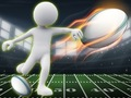 Joc Stickman Rugby Run and Kick en línia