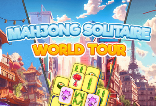 Joc Mahjong Solitaire: gira mundial  en línia