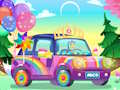 Joc Decoració Rainbow Car  en línia