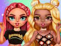 Joc Rainbow Girls Dress Up Challenge en línia