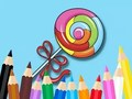 Joc Llibre per pintar: Piruleta  en línia