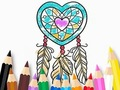 Joc Llibre per pintar: Heart Dreamcatcher  en línia