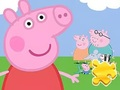 Joc Trencaclosques: Peppa amb la família  en línia