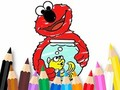 Joc Llibre per pintar: Elmo New Friend  en línia