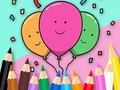 Joc Llibre per pintar: Celebrar-Globos  en línia