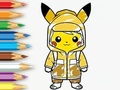 Joc Llibre per pintar: Pikachu impermeable  en línia